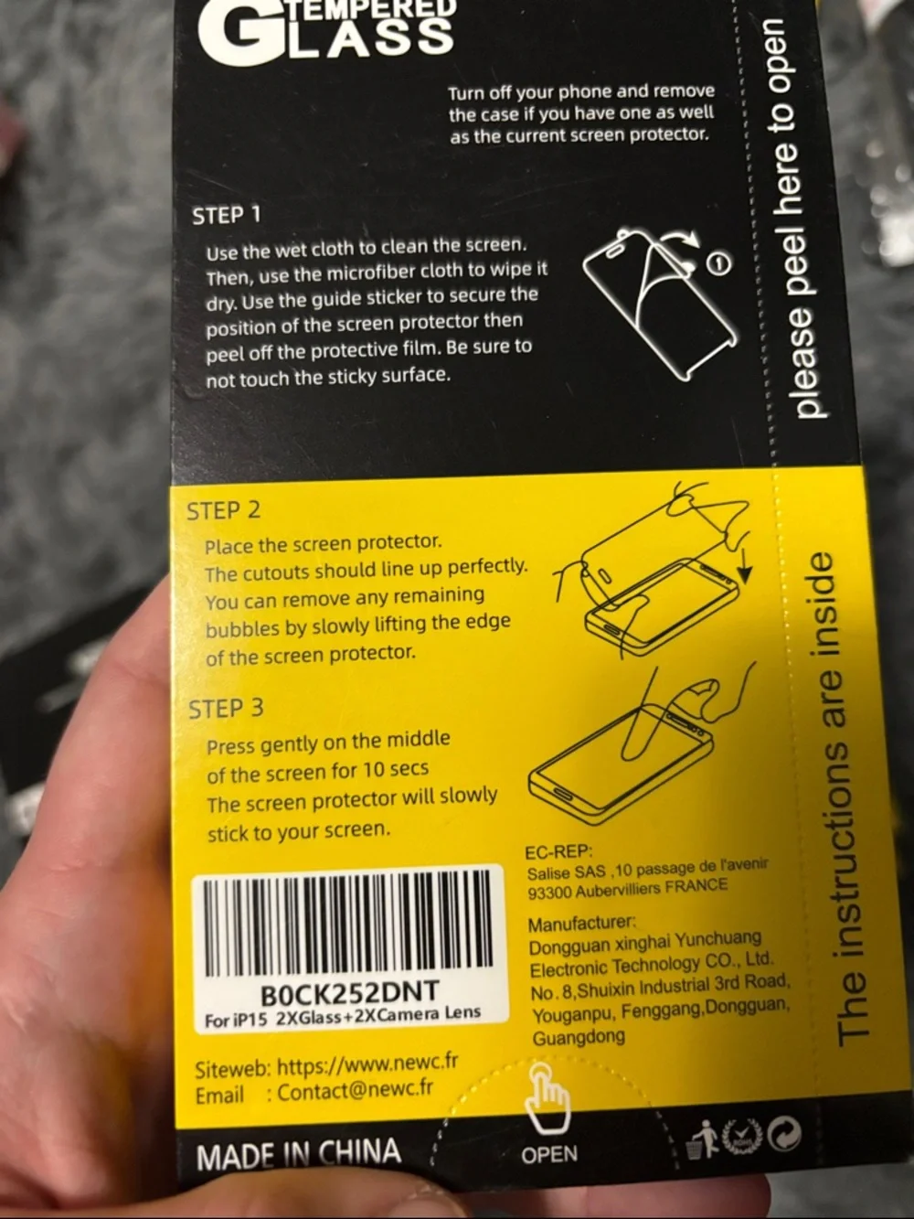 Tempered Glass Screen Protectors - 3 pcs Apple iPhone 14, 15 & 16 plus,